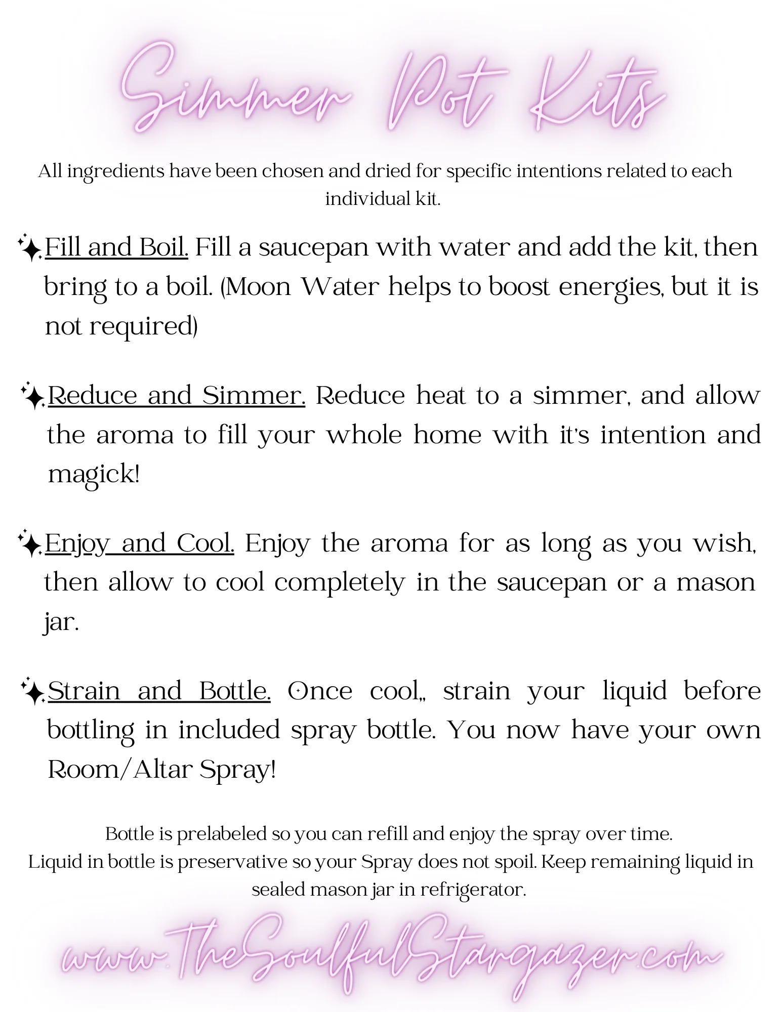 Ritual Simmer Kit Set