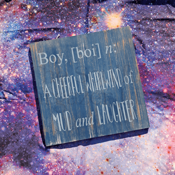 Boy Wood Sign