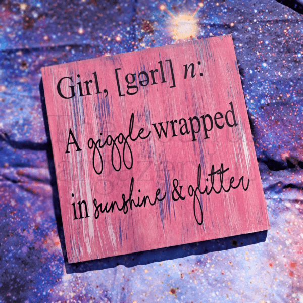 Girl Wood Sign