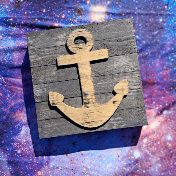 Gold Anchor Pallet Sign