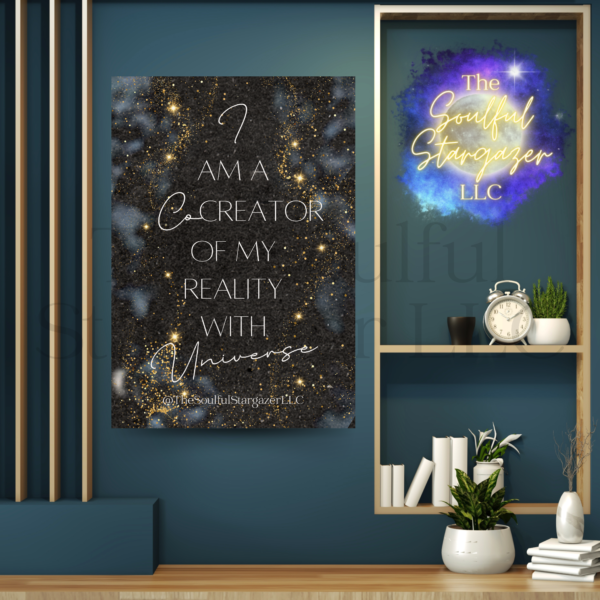 CoCreator with universe digital altar print