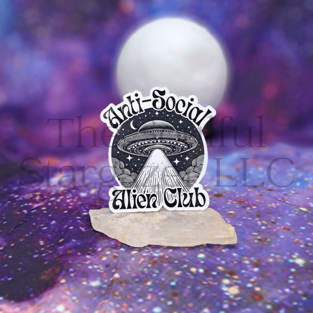 Anti-Social Alien Club Sticker